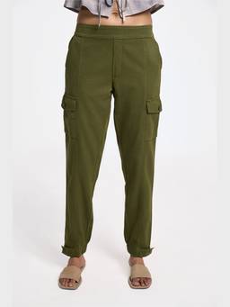 TERRA LUNA - Women Olive Astrid Cargo Joggers