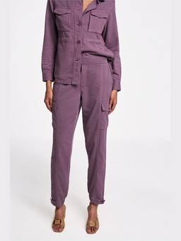 TERRA LUNA - Women Astrid Purple Cargo Joggers