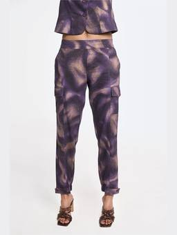 TERRA LUNA - Women Purple Astrid Cargo Joggers