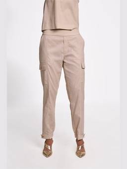 TERRA LUNA - Women Cream Astrid Cargo Joggers