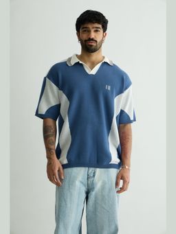 Chapter 2 - Blue Knit Polo T-Shirt