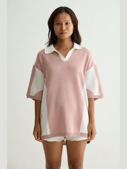 Chapter 2 - Typography Women Pink Cotton T-Shirts