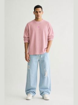 Chapter 2 - Baby Pink Full Sleeve Waffle T-Shirt