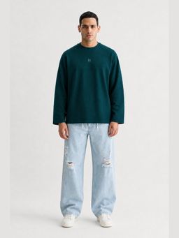 Chapter 2 - Teal Deep Sea Waffle Full Sleeve T-Shirt