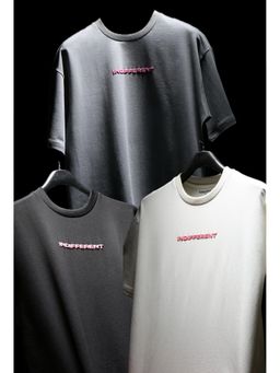 Chapter 2 - Flock Washed Light Grey T-Shirt