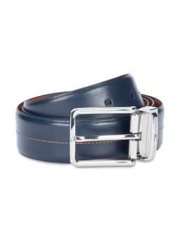 Tommy Hilfiger - Aberdeen Men Leather Reversible Belt - Navy Blue & Tan