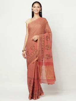 Fabindia - Cotton Hand Block Printed Sari