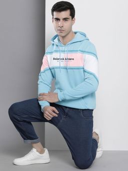 The Indian Garage Co - Men Regular Fit Colorblock Multi-Color Hoodie