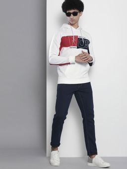 The Indian Garage Co - Men Regular Fit Printed White Hoodie