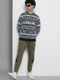 The Indian Garage Co - Men Regular Fit Typography Crew Neck Grey Sweatshirt