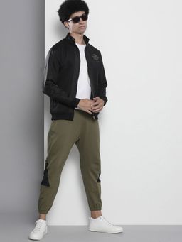 The Indian Garage Co - Men Regular Fit Printed High Neck Black Sweatshirt