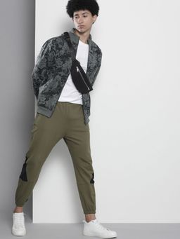 The Indian Garage Co - Men Regular Fit Printed High Neck Charcoal Sweatshirt