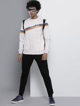 The Indian Garage Co - Men Regular Fit Typography Crew Neck Grey Sweatshirt