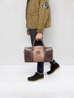 The Clownfish - Unisex Ambiance Series Synthetic 18 Inch, 20 Litres Brown Duffle Travel Bag