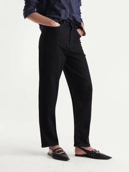 RAREISM - Women Black Solid/Plain Cotton Blend Jeans