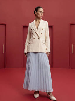 RAREISM - Women Blue Solid/Plain Polyester Skirt