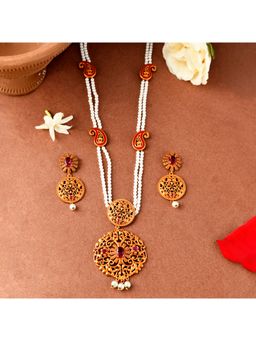 Voylla - Bela Paisley Motif Necklace Set