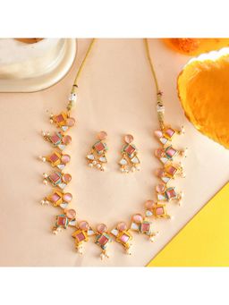 Voylla - Forever More Gold Plated Women Necklace Set