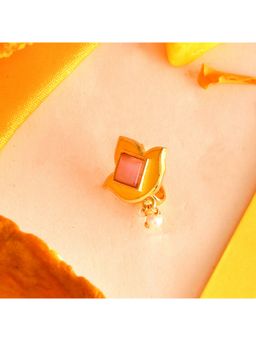 Voylla - Forever More Lotus Gold Plated Nose Pin