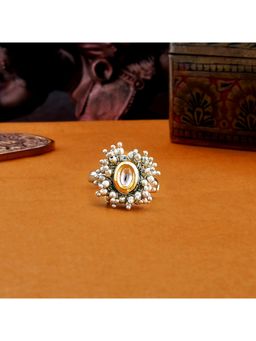 Voylla - Veerangana Pearls Bunch Kundan Ring