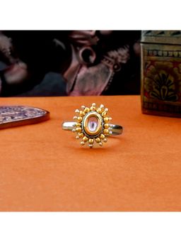 Voylla - Veerangana Pearls and Kundan Statement Ring
