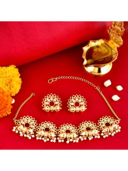 Voylla - Aradhana Jyoti Choker Necklace Set