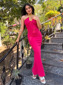 Tandul - Women Pink Bodycon Purple Dress