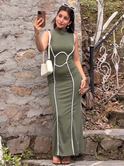 Tandul - Women Stunning Green Dress