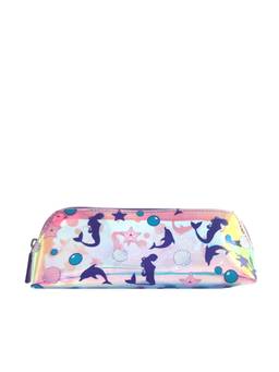 Hamster London - Women Purple Printed Pu Pouch