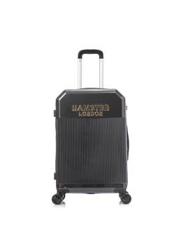 Hamster London - Women Black Textured Pu Travel Bag