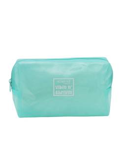 Hamster London - Women Aqua Solid/Plain PU Pouch