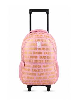Hamster London - Women Pink Typography PU Travel Bag