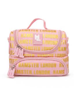 Hamster London - Women Pink Typography PU Sling Bag with Detachable
