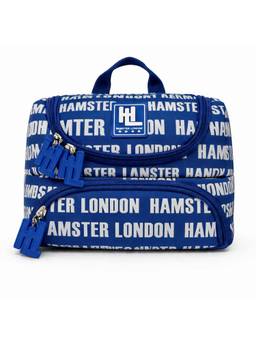 Hamster London - Women Blue Typography PU Sling Bag with Detachable