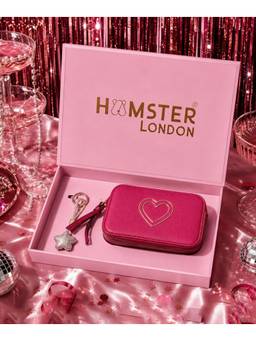 Hamster London - Women Pink Solid/Plain PU Pouch with Key Chain