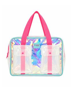 Hamster London - Women White Solid/Plain PU Duffle Bag