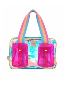 Hamster London - Women Pink Solid/Plain PU Duffle Bag