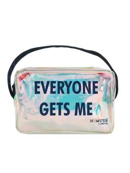 Hamster London - Women Blue Printed PU Pouch