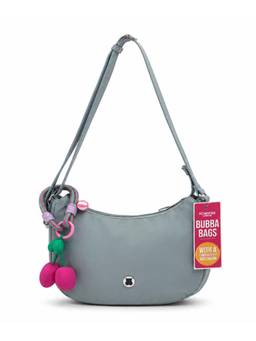 Hamster London - Women Blue Typography PU Sling Bag with Detachable