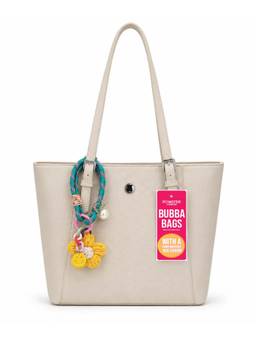 Hamster London - Women Beige Solid/Plain PU Tote Bag
