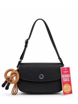 Hamster London - Women Black Solid/Plain PU Sling Bag with Detachable
