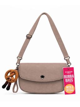 Hamster London - Women Beige Solid/Plain PU Sling Bag with Detachable