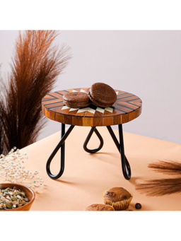 CASA DECOR - Tribal Souk 8-Inch Multi-Color Cake Stand