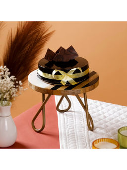 CASA DECOR - Multi-Color Convergence Maze 10-Inch Cake Stand