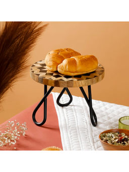 CASA DECOR - Multi-Color Modern Scandinavian 8-Inch Cake Stand