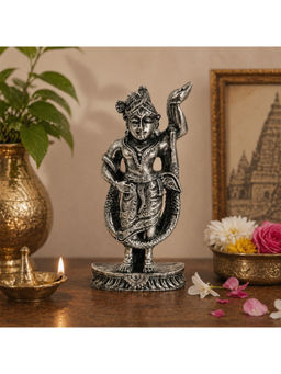 eCraftIndia - Silver Shrinathji Idol Decorative Spiritual Showpiece