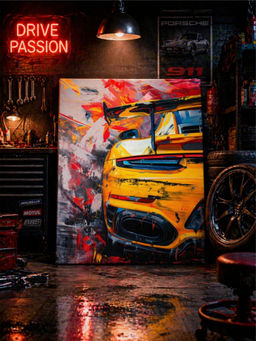 Artsense - Multi-Color Premium Unframed Canvas Wall Painting