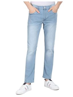 U.S. Polo Assn. Denim Co. - Men Light Blue Stone Wash Harold Slim Straight Fit Jeans