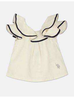 U.S. POLO ASSN. - White Sleeveless Viscose Top