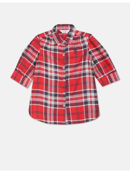 U.S. POLO ASSN. - Spread Collar Viscose Top